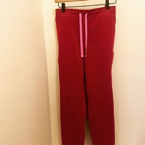 Figs limited edition dark magenta size large petite pants